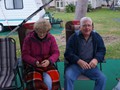 Wendy (keeping warm) & John