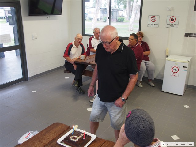 A good way to start a rally...cake!