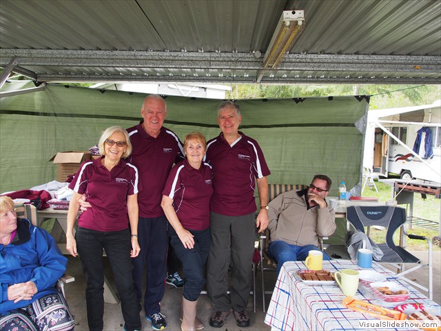 Modelling the new shirts