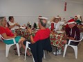 ...the circus - draw santa in the plate without looking...