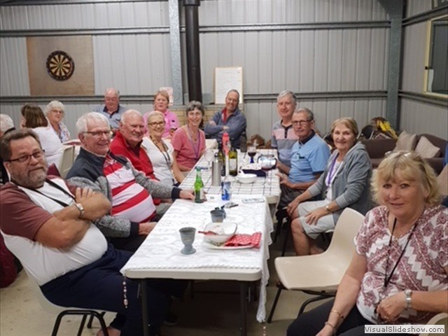 Dinner in the tin shed